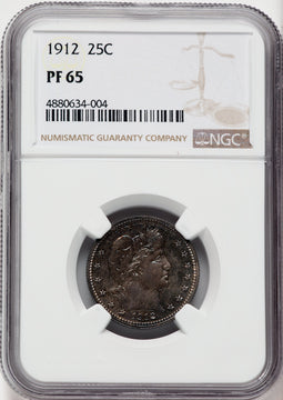 1912 25C Proof Barber Quarter NGC PR65