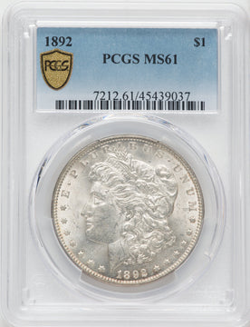 1892 $1 Morgan Dollar PCGS MS61