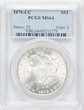 1878-CC $1 Morgan Dollar PCGS MS64