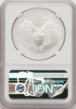2008-W S$1 Silver Eagle Reverse of 2007 NGCX MS10