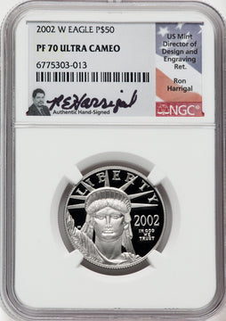 2002-W $50 Half-Ounce Platinum Eagle NGC PF70 (760338006)
