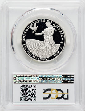 2011-W $100 One-Ounce Platinum Eagle Statue of Liberty PCGS PR70