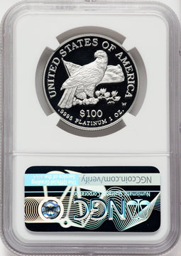 2003-W $100 One-Ounce Platinum Eagle Statue of Liberty NGC PF70