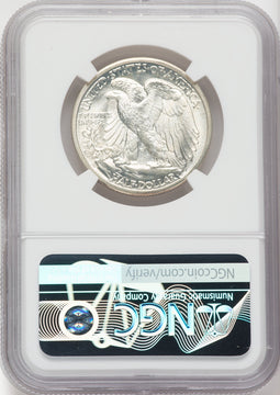 1944-D 50C NGC Plus Walking Liberty Half Dollar NGC MS67+