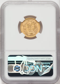 1854 $3 NGC Plus Three Dollar Gold Pieces NGC MS62+
