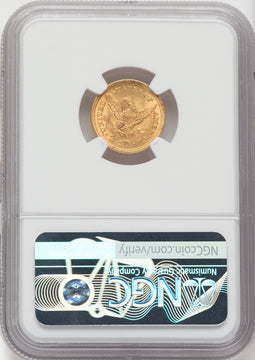 1853 $2.50 Liberty Quarter Eagle NGC MS65