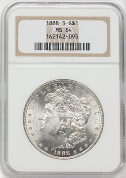 1888-S $1 Morgan Dollar NGC MS64