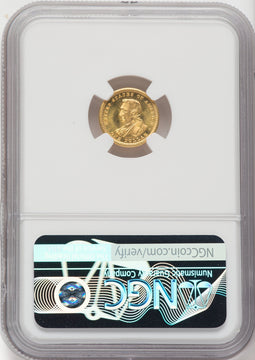 1904 G$1 Lewis and Clark Commemorative Gold NGC MS65