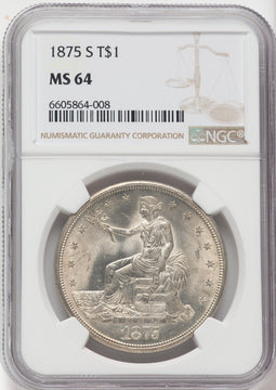 1875-S Trade Dollar NGC MS64
