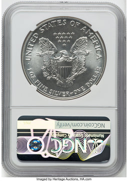1989 $1 Silver Eagle NGC MS70