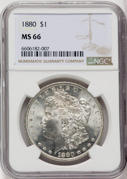 1880 $1 Morgan Dollar NGC MS66