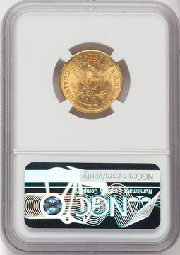 1903-S $5 Green Label Liberty Half Eagle NGC MS66