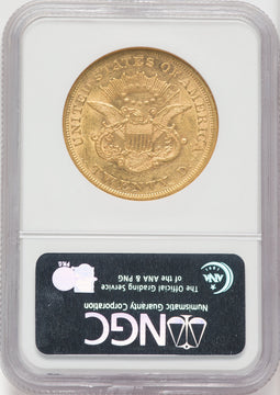1857 $20 Liberty Double Eagle NGC AU58