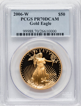 2006-W $50 One-Ounce Gold Eagle PCGS PR70