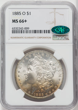 1885-O $1 CAC NGC Plus Morgan Dollar NGC MS66+