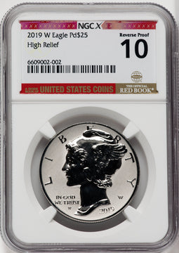 2019-W $25 Palladium Reverse Proof NGCX PF10