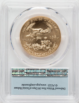 2020-W $50 One Ounce Gold Eagle Burnished First Strike PCGS SP70