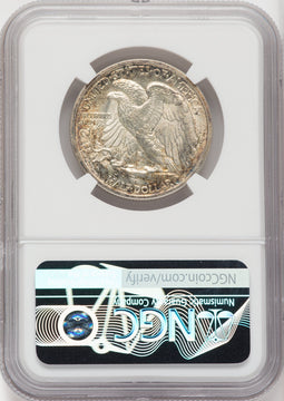 1916-D 50C Walking Liberty Half Dollar NGC MS65