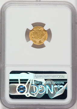 1855 G$1 Type Two Gold Dollar NGC AU55