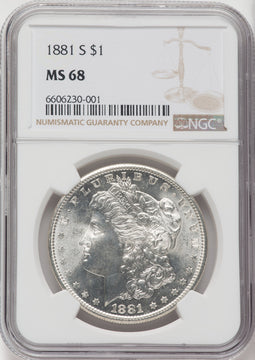 1881-S $1 Morgan Dollar NGC MS68