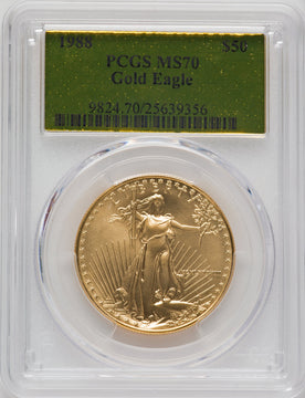 1988 $50 One-Ounce Gold Eagle PCGS MS70