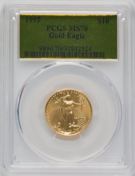 1995 $10 Quarter-Ounce Gold Eagle PCGS MS70