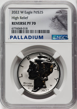 2022-W $25 Palladium Reverse Proof NGC PF70 (760124010)
