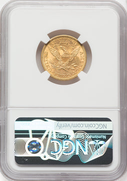 1907 $5 Liberty Half Eagle NGC MS65