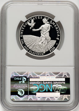 2011-W $100 One-Ounce Platinum Eagle Statue of Liberty DC NGC PF70