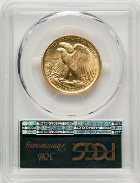 2016-W 50C Walking Liberty Half-Ounce Gold First Strike SP PCGS SP70