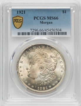 1921 $1 Morgan Morgan Dollar PCGS MS66
