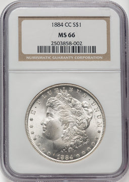 1884-CC $1 Morgan Dollar NGC MS66