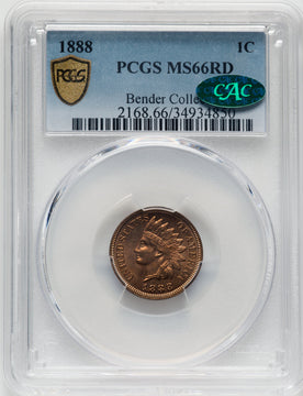 1888 1C Indian Cent PCGS MS66