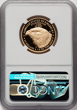 2022-W G$25 Half Ounce Gold Eagle FDI NGC PF70 Mike Castle