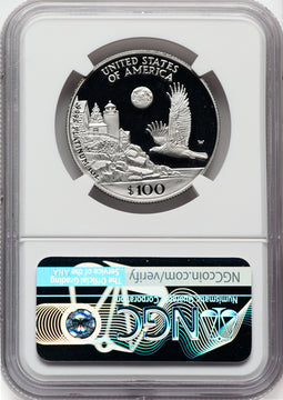 1998-W $100 One-Ounce Platinum Eagle Statue of Liberty DC NGC PF70