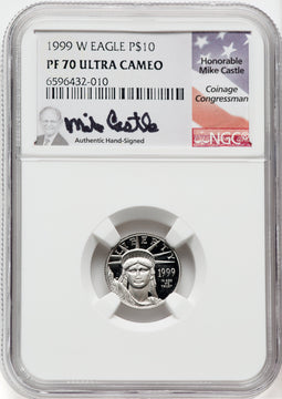 1999-W $10 Tenth-Ounce Platinum DC NGC PF70