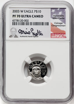 2003-W $10 Tenth-Ounce Platinum DC NGC PF70