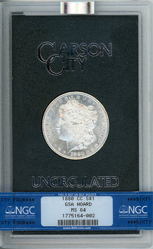 1880-CC $1 GSA Hoard Morgan Dollar NGC MS64