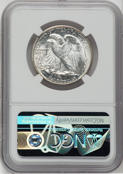 1943-D 50C Walking Liberty Half Dollar NGC MS67