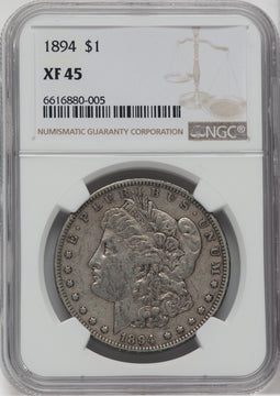 1894 $1 Morgan Dollar NGC XF45