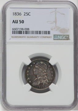 1836 25C Bust Quarter NGC AU50