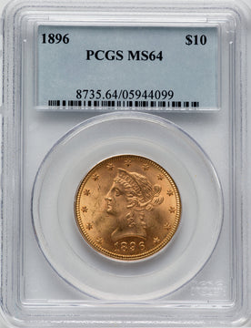 1896 $10 Liberty Eagle PCGS MS64