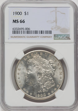 1900 $1 Morgan Dollar NGC MS66