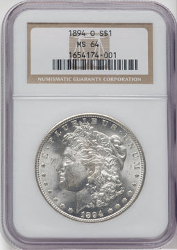 1894-O $1 Morgan Dollar NGC MS64