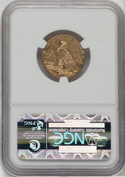 1911-D $5 Indian Half Eagle NGC MS62