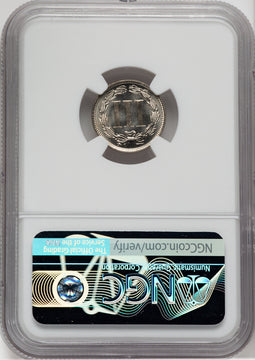 1880 3CN NGC Plus Proof Three Cent Nickel NGC PR66+
