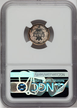 1885 10C CA NGC Plus Proof Seated Dime NGC PR67+