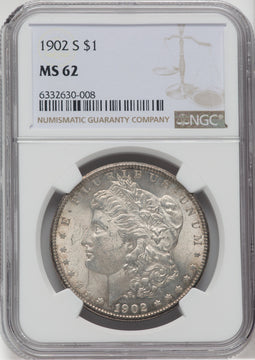 1902-S $1 Morgan Dollar NGC MS62