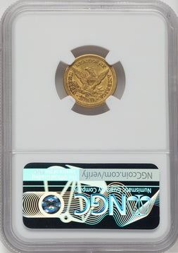 1851-O $2.50 CAC Liberty Quarter Eagle NGC AU58