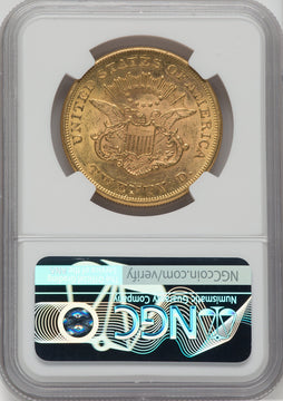 1860 $20 Liberty Double Eagle NGC MS61